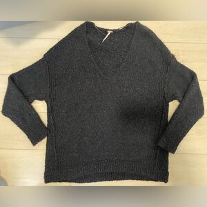 Free People Oversized V-Neck Sweater